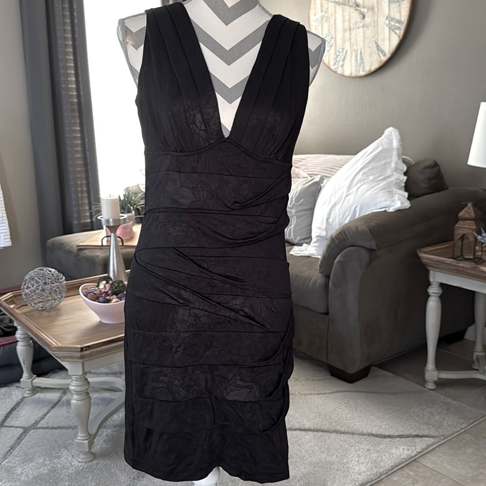 Black embellished bandage dress